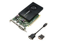 PNY Quadro K2200 4096MB GDDR5 128bit PCI-E 2.0 2x DisplayPort DVI-I 640 CUDA Cores active