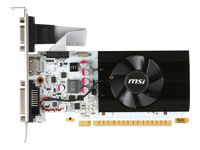 MSI N730K-1GD5LP/OCV1 NVidia 1024MB GDDR5 64bits DUAl Slot LP D-SUB DVI HDMI VGA Card