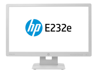 HP EliteDisplay E232e 58,4cm 23inch IPS LED Backlight 7ms 250cd/m2 16:9 1920x1080 VGA DP HDMI Pivot high adj. White Bezel