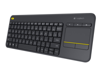 LOGI Wireless Touch Keyboard K400 Plus Black (PAN)