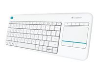LOGITECH Wireless Touch Keyboard K400 Plus white (Pan Nordic)