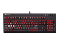 CORSAIR Gaming STRAFE Mechanical Gaming Keyboard Backlit Red LED Cherry MX Blue Nordic