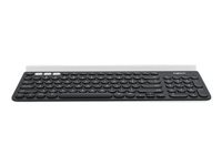 LOGITECH K780 Multi-Device Wireless Keyboard - DARK GREY/SPECKLED WHITE - 2.4GHZ/BT - (PAN) NORDIC