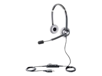 JABRA UC VOICE 750 MS Duo Dark Noise-Cancelling Wideband Microphone boom: flexible intuitive Call-Control buttons