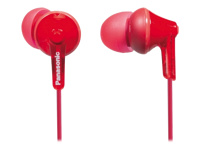 PANASONIC kõrvaklapid (nööp)  RP-HJE125E-R, punased