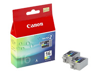 CANON 2x BCI-16 TP Ink color cyan magenta yellow 2.5ml for DS700