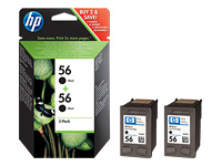HP 2x No56 ink black 19ml for Deskjet 5550
