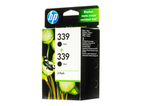 HP 2x No339 ink black 21ml for Deskjet 5740 6540 6840 PSC 2610 2710 Photosmart 8150 8450