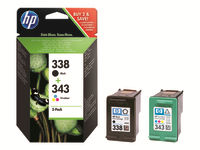 HP 338/343 Inkjet Print Cartridges combo-pack