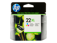 HP 22XL ink color blister