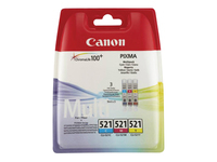 CANON CLI-521 Multipack cyan/magenta/yellow 3x9ml iP3600 iP4600 MP540 MP620 MP630