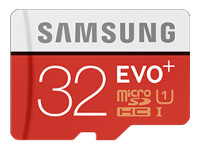 SAMSUNG MicroSD EVO+ 32GB Class10 R80/W20 +Adapter