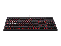 CORSAIR Gaming Strafe Mechanical Gaming Keyboard - Backlit Red LED - Cherry MX Red - Nordic Layout