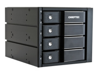 CHIEFTEC 3 x 5.25 bays for 4 SAS/SATA HDDs trayless