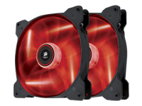 CORSAIR Air Series SP 140 LED High Static Pressure Fan red LED Twin Pack