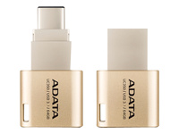 A-DATA UC350 64GB USB3.1 Golden OTG Switchable Type-A and Type-C USB 3.1