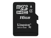KINGSTON 16GB microSDHC Class 4 Flash Card Single Pack without adapter