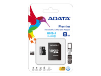 ADATA 8GB MicroSDHC UHS-I Class10 +SD adapter