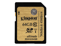 KINGSTON 64GB SDXC Class 10 UHS-I Ultimate Flash Card