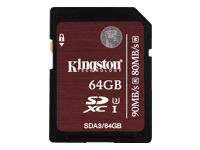 KINGSTON 64GB SDXC UHS-I Speed Class 3 Flash Card