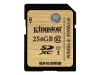 KINGSTON 256GB SDXC Class 10 UHS-I 90R/45W Flash Card