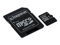 KINGSTON 32GB microSDHC Class10 UHS-I 45MB/s Read Card + SD Adapter
