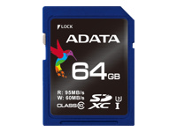 ADATA 64GB SDXC UHS-I U3 95MB/60MB Retail